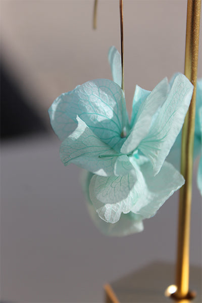 Boucles d'oreilles tiges Bleu clair