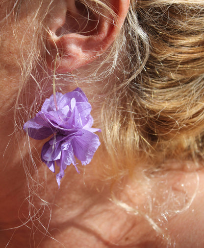 Boucles d'oreilles tiges Lilas