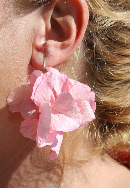 Boucles d'oreilles tiges Vrai Rose